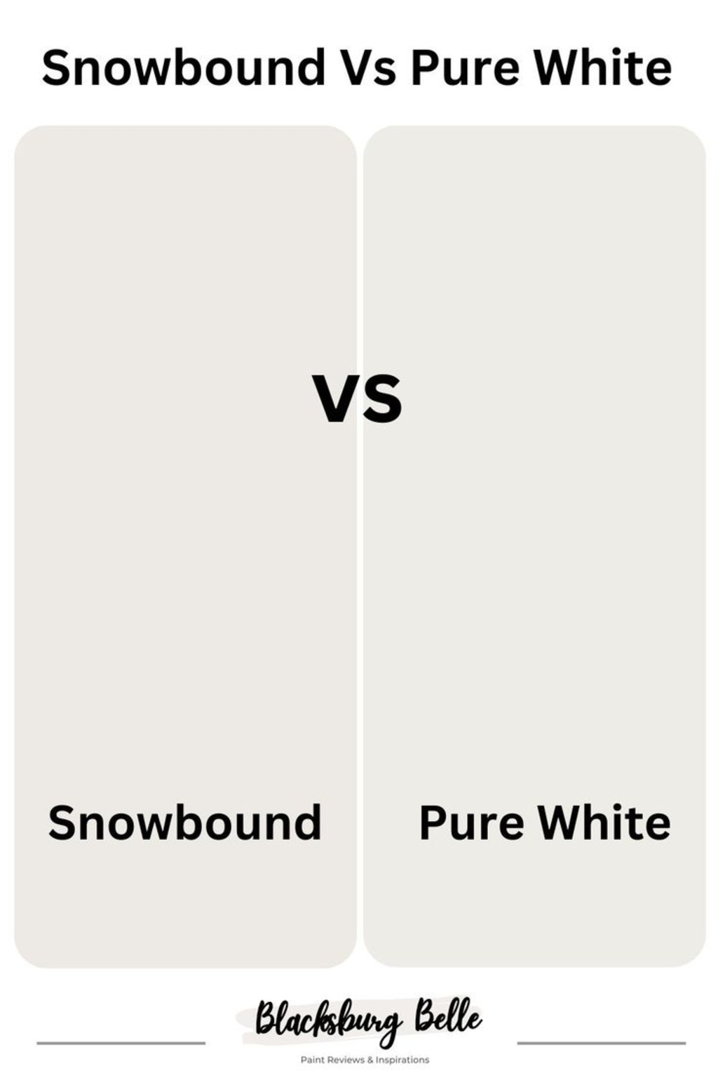 Comparing SW Pure White and SW Pure White