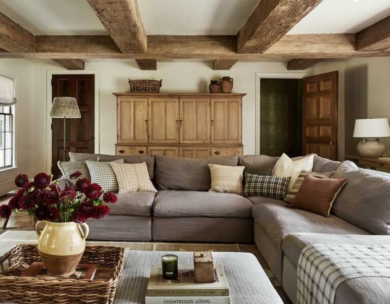 rustic warm farmhouse living