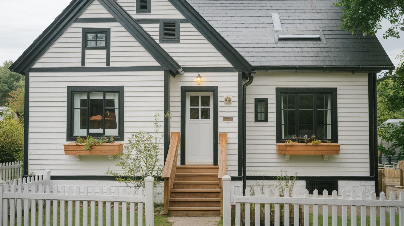 Cottage-Style Black Trim